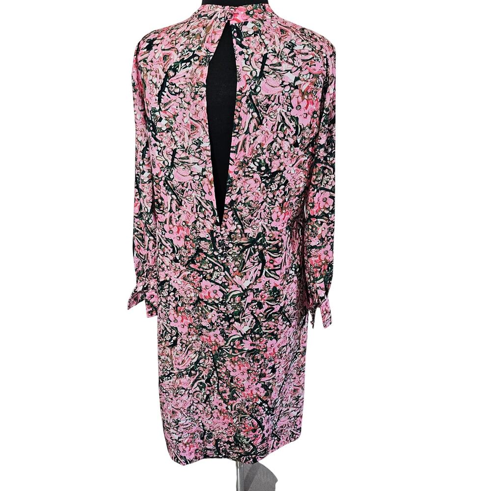 H&M Multicolor Floral Backless Front Slits  Midi Dress 8 - Picture 5 of 8